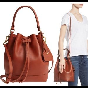 Madewell Lafayette Bucket/Crossbody Leather Bag